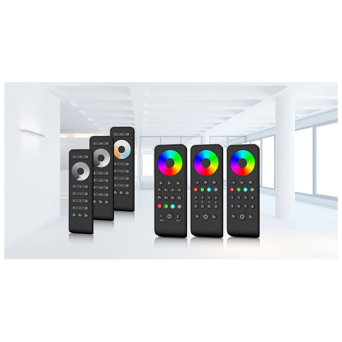 LEDTM® 71574 RS8 SKYDANCE Ασύρματο Χειριστήριο Αφής RF 2.4Ghz 8 Group για όλα τα RGB/RGBW SKYDANCE Controller DC 3V 2 x AAA - IP20 Μαύρο Μ14 x Π5 x Υ1.9cm - 5 Years Warranty - Image 13
