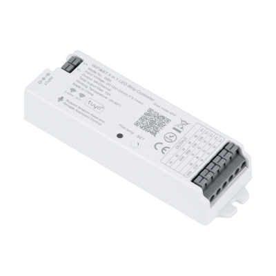 Alternative view of LEDTM® TUYA-WB5 73008 DC WiFi & Bluetooth Master Dimmer / Controller Υψηλής Ταχύτητας με 5 x 6A 72W Κανάλια DC 12-24V 15A 360W Max IP20 - WiFi & Bluetooth - Μ12.2 x Π3.8 x Υ2.2cm - 5 Χρόνια Εγγύηση