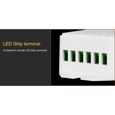 LEDTM® 73422 LS2 Mi-BOXER DC RF 2.4Ghz 5 in 1 Dimmer High Speed Controller / Dimmer 5 Καναλιών DC 12-24V 5 x 3A 72W - Max 15A 360W - IP20 RGBW+WW Μ13 x Π5 x Υ2.5cm - 5 Years Warranty - Image 13