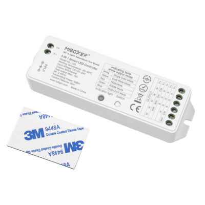 LEDTM® 73422 LS2 Mi-BOXER DC RF 2.4Ghz 5 in 1 Dimmer High Speed Controller / Dimmer 5 Καναλιών DC 12-24V 5 x 3A 72W - Max 15A 360W - IP20 RGBW+WW Μ13 x Π5 x Υ2.5cm - 5 Years Warranty - Image 3