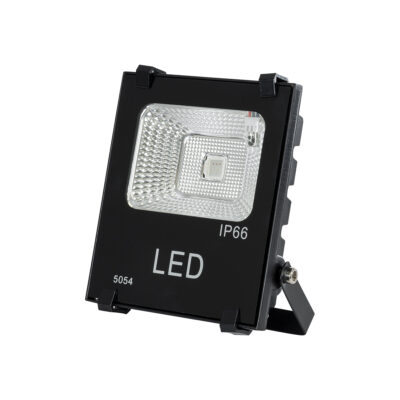 Alternative view of LEDTM® RGBFLOOD 75600 Προβολέας με IR Ασύρματο Χειριστήριο LED 10W 650lm 120° AC 220-240V Αδιάβροχο IP66 Πολύχρωμο RGB Dimmable - Μαύρο Ματ - Μ11 x Π4 x Υ13.5cm - 2 Χρόνια Εγγύηση