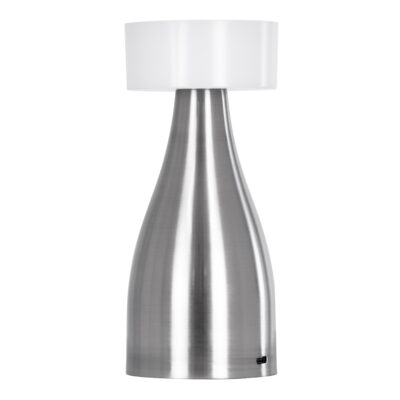 LEDTM® DOLLY 76468 Επαναφορτιζόμενο Επιτραπέζιο Φωτιστικό Πορτατίφ LED 1.5W 105lm 120° DC 5V IP44 CCT Ultra Θερμό 1500K - Φυσικό Λευκό 4500K - Ψυχρό Λευκό 6000K Dimmable Ασημί & Λευκό Πλαστικό - Μ9 x Π9 x Υ21cm - 2 Χρόνια Εγγύηση - Image 3