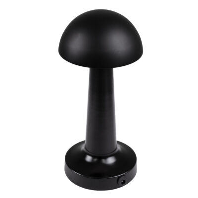 LEDTM® COCO 76509 Επαναφορτιζόμενο Επιτραπέζιο Φωτιστικό Πορτατίφ LED 1.5W 105lm 120° DC 5V IP44 Θερμό Λευκό 2700K Dimmable Μαύρο Αλουμίνιο - Μ10 x Π10 x Υ22cm - 2 Xρόνια Εγγύηση - Image 5