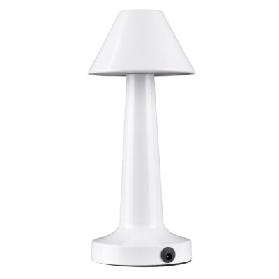 LEDTM® MOLLY 76514 Επαναφορτιζόμενο Επιτραπέζιο Φωτιστικό Πορτατίφ LED 1.5W 105lm 120° DC 5V IP44 Θερμό Λευκό 2700K Dimmable Λευκό Αλουμίνιο - Μ10 x Π10 x Υ23cm - 2 Xρόνια Εγγύηση - Image 4