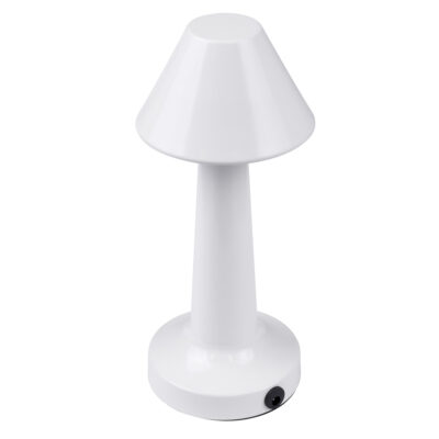 LEDTM® MOLLY 76514 Επαναφορτιζόμενο Επιτραπέζιο Φωτιστικό Πορτατίφ LED 1.5W 105lm 120° DC 5V IP44 Θερμό Λευκό 2700K Dimmable Λευκό Αλουμίνιο - Μ10 x Π10 x Υ23cm - 2 Xρόνια Εγγύηση - Image 5
