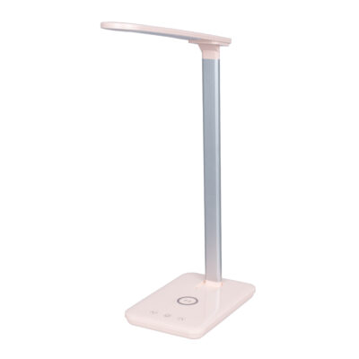LEDTM® ONO 76532 Μοντέρνο Επιτραπέζιο Φωτιστικό Γραφείου με Ασύρματη Φόρτιση 10W 2A LED 3.5W 350lm 120° DC 5V με USB-C IP20 Ρυθμιζόμενο Λευκό CCT με Αφή 2700K/4500K/6000K Dimmable - Sanan SMD Chip - Μαύρο - Μ18 x Π12 x Υ36cm - 2 Χρόνια Εγγύηση - Image 3