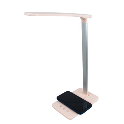 LEDTM® ONO 76532 Μοντέρνο Επιτραπέζιο Φωτιστικό Γραφείου με Ασύρματη Φόρτιση 10W 2A LED 3.5W 350lm 120° DC 5V με USB-C IP20 Ρυθμιζόμενο Λευκό CCT με Αφή 2700K/4500K/6000K Dimmable - Sanan SMD Chip - Μαύρο - Μ18 x Π12 x Υ36cm - 2 Χρόνια Εγγύηση - Image 4