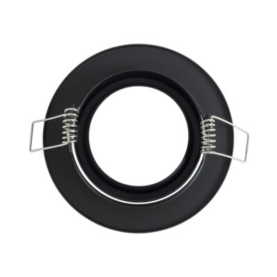 LEDTM® DELTA 77815 Χωνευτό Κινούμενο Στρόγγυλο Σποτ Οροφής για Λάμπα MR16 με Βάση GU5.3 ή GU10 - IP20 - Μεταλλικό - Φ92 x Υ28mm- Μαύρο - 5 Χρόνια Εγγύηση - Image 5