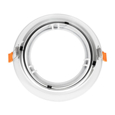 LEDTM® VITA 77850 Χωνευτό Κινούμενο Στρογγυλό Σποτ Οροφής για Λάμπα AR111 - IP20 - Χυτό Αλουμίνιο - Φ17 x Υ4.5cm - Λευκό - 5 Χρόνια Εγγύηση - Image 3