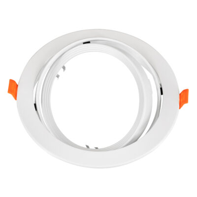 LEDTM® VITA 77850 Χωνευτό Κινούμενο Στρογγυλό Σποτ Οροφής για Λάμπα AR111 - IP20 - Χυτό Αλουμίνιο - Φ17 x Υ4.5cm - Λευκό - 5 Χρόνια Εγγύηση - Image 4