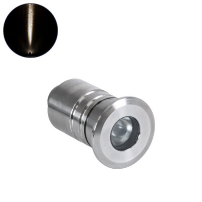 Alternative view of LEDTM® UNDERWATERDANI 90411 Υποβρύχιο Χωνευτό Σποτ για Σιντριβάνια/Πισίνες LED 1W 95lm 5° DC 24V Αδιάβροχο IP68 Φυσικό Λευκό 4500K Dimmable - Bridgelux SMD Chip - Ανοξείδωτο Ατσάλι SS304 - Μ3 x Π3 x Υ5cm / Q2.5cm - 3 Χρόνια Εγγύηση