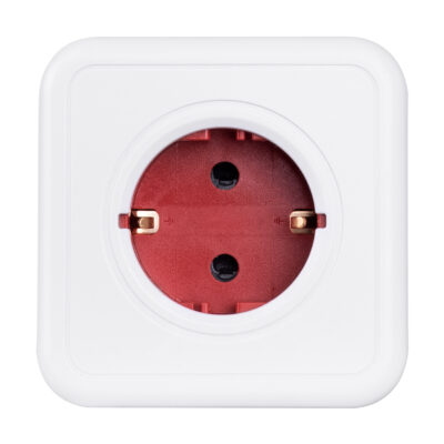 LEDTM® TRAVEL PowerCube PRO Certified 79628 Πολύπριζο 5 Θέσεων με 5 Πρίζες Ασφαλείας Childproof EU Schuko AC 220-240V Μ7.5 x Π11.5 x Υ7.5 - Λευκό με Κόκκινο - Max Load 3680W/16A - Image 8