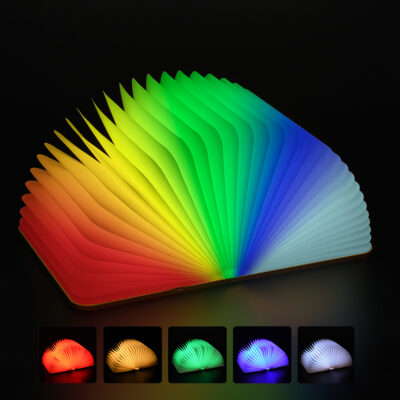 Alternative view of LEDTM® BOOKDECO 79636 Μοντέρνο Επιτραπέζιο Φωτιστικό Πορτατίφ LED 4W 250lm 180° DC 5V με USB 2.0 & Επαναφορτιζόμενη Μπαταρία Li-ion 3.2V 1000mAh IP20 Πολύχρωμο RGB - Μπεζ - Μ21.5 x Π16.5 x Υ2.2cm - 2 Χρόνια Εγγύηση