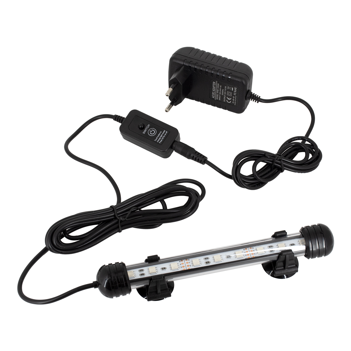 LEDTM® 79670 Φωτιστικό Ενυδρείου 18cm LED 2W 180° AC 230V Αδιάβροχο IP68 με Ασύρματο Χειριστήριο IR Πολύχρωμο RGB - Image 9