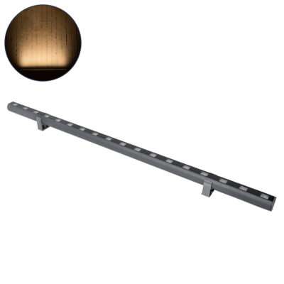 Alternative view of LEDTM® WASHERPANDA 90579 Μπάρα Φωτισμού Wall Washer LED 18W 1980lm 15° DC 24V Αδιάβροχο IP67 Θερμό Λευκό 2700K Dimmable - Bridgelux SMD Chip - Γκρι Ανθρακί - Μ100 x Π4 x Υ3.5cm - 3 Χρόνια Εγγύηση