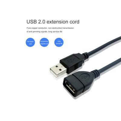 LEDTM® 80104 SONOFF USB Male to Female Extension Cable 2.0 Cable Length 150cm - Image 5