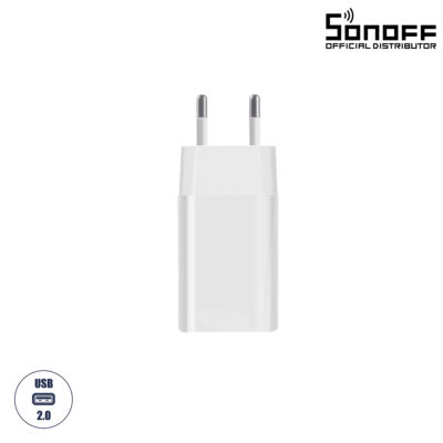 LEDTM® 80108 SONOFF Power DC 5V/2A AC 100-240V Type E/F Adapter for Smart Lighting & Home Security Gateway Support ZB Bridge - RF BridgeR2 433 - ZB Bridge Pro