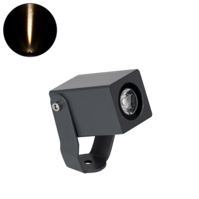 Alternative view of LEDTM® TREEMARO 90472 Φωτιστικό Σποτ για Φυτά - Δέντρα LED 3W 330lm 8° DC 24V Αδιάβροχο IP67 Θερμό Λευκό 2700K Dimmable - Bridgelux SMD Chip - Γκρι Ανθρακί - Μ3.5 x Π6.4 x Υ10cm - 3 Χρόνια Εγγύηση