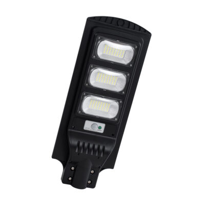 Alternative view of LEDTM® STREETB 85343 Φωτιστικό Δρόμου LED 90W 4500lm 120° DC 5V με Ενσωματωμένο Φωτοβολταϊκό Panel 6V 12W & Επαναφορτιζόμενη Μπαταρία Li-ion 3.2V 12000mAh με Αισθητήρα Κίνησης-Ημέρας-Νύχτας Αδιάβροχο IP65 Ψυχρό Λευκό 6000K - Μαύρο - Μ24 x Π63 x Υ6cm - 2 Χρόνια Εγγύηση