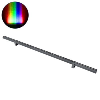 Alternative view of LEDTM® WASHERSTELLAR 90577 Μπάρα Φωτισμού Wall Washer LED 12W 1020lm 30° DC 24V Αδιάβροχο IP67 Πολύχρωμο RGBW Dimmable DMX512 - Bridgelux SMD Chip - Γκρι Ανθρακί - Μ100 x Π3.2 x Υ3cm - 3 Χρόνια Εγγύηση