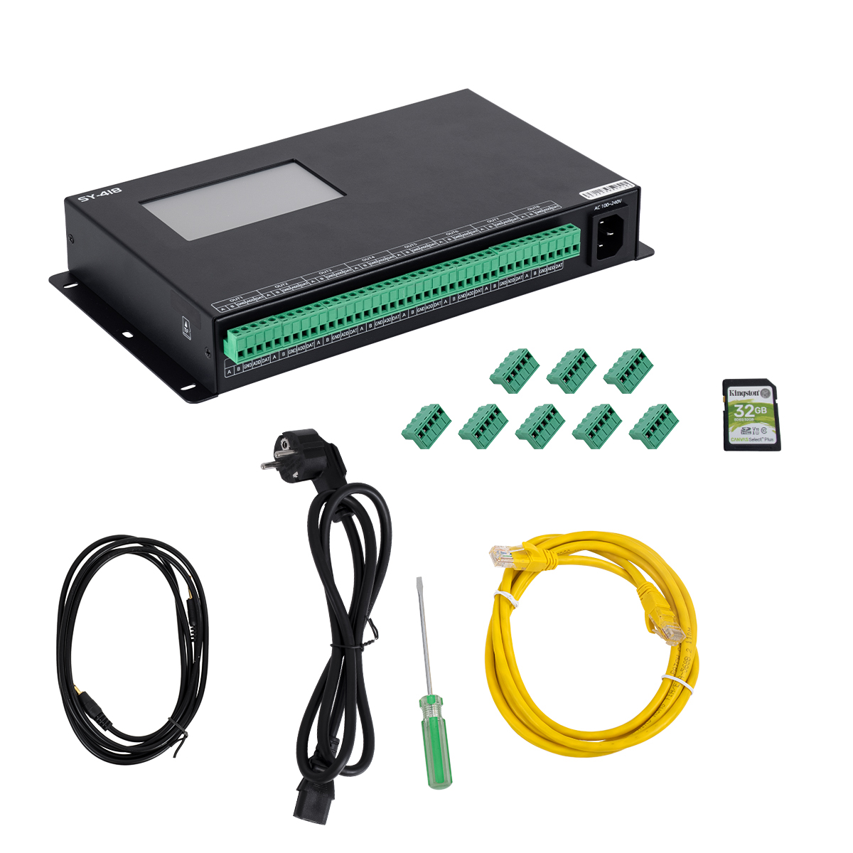 LEDTM® 90147 SEEKWAY SY-418 - Professional Master Controller - Full Colour LED Digital SPI Pixel Control System - Controller για Ψηφιακά Προϊόντα LED Digital Pixel TTL & DMX512 - Single Colour & RGB & RGBW - Synchronous & Asynchronous - 3 Χρόνια Εγγύηση - Image 11