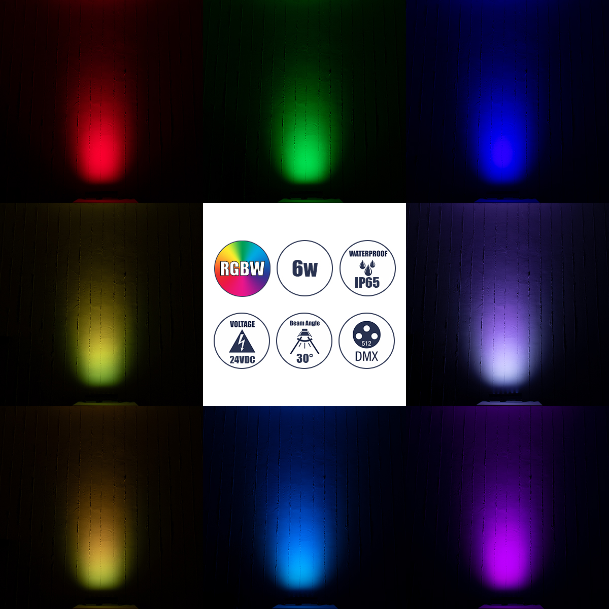 LEDTM® WASHERMARGO 90184 Μπάρα Φωτισμού Wall Washer LED 6W 510lm 30° DC 24V Αδιάβροχο IP65 Πολύχρωμο RGBW Dimmable DMX512 - Bridgelux SMD Chip - Γκρι Ανθρακί - Μ30 x Π4 x Υ5cm - 3 Χρόνια Εγγύηση - Image 10
