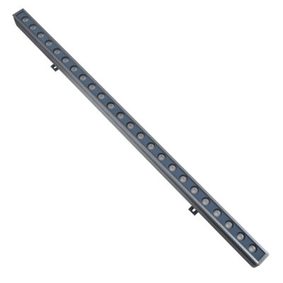 LEDTM® WASHER-FAIA 90185 Μπάρα Φωτισμού Wall Washer με Αντιθαμβωτική Γρίλια LED 36W 3780lm 30° DC 24V Αδιάβροχο IP65 Πολύχρωμο RGBW Dimmable DMX512 - Γκρι Ανθρακί - Μ100 x Π4 x Υ5cm - 3 Χρόνια Εγγύηση - Image 3