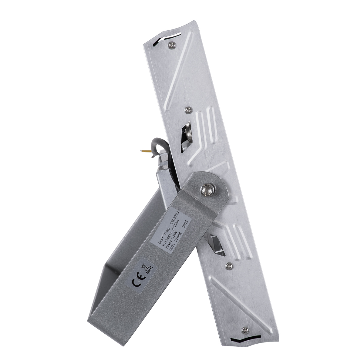 LEDTM® FLOOD-TENA 90223 Προβολέας Wall Washer για Φωτισμό Κτιρίων LED 150W 13500lm 10° AC 220-240V Αδιάβροχο IP65 L43.5 x W15.5 x H18cm Θερμό Λευκό 2700K - Ασημί - 3 Years Warranty - Image 6