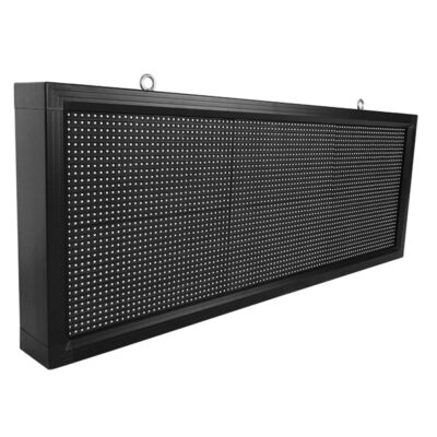 LEDTM®DISPLAY 90271 Κυλιόμενη Ψηφιακή Επιγραφή P10 Μονής Όψης LED AC 220-240V Αδιάβροχο IP54 Κόκκινο - WiFi Control μέσω FK APP - Αισθητήρας Θερμοκρασίας & Υγρασίας - Μ104 x Π9 x Υ40cm - 2 Χρόνια Εγγύηση