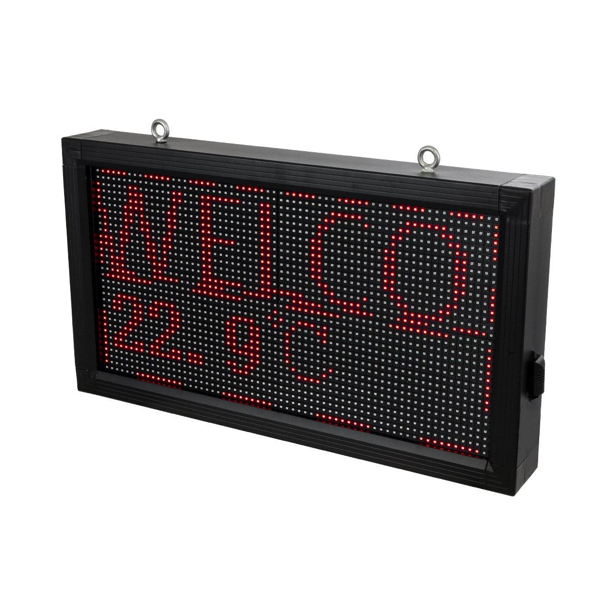 LEDTM® DISPLAY 90276 Κυλιόμενη Ψηφιακή Επιγραφή 64x32cm P10 Μονής Όψης LED AC 220-240V Αδιάβροχο IP65 Κόκκινο - WiFi Control μέσω FK APP - Αισθητήρας Θερμοκρασίας & Υγρασίας - Μ72 x Π9 x Υ42.5cm - 2 Χρόνια Εγγύηση - Image 8