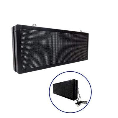 LEDTM®DISPLAY 90322 Κυλιόμενη Ψηφιακή Επιγραφή P10 Διπλής Όψης LED AC 220-240V Αδιάβροχο IP65 Πράσινο - WiFi Control μέσω FK APP - Αισθητήρας Θερμοκρασίας & Υγρασίας - Μ104 x Π12 x Υ40cm - 2 Χρόνια Εγγύηση
