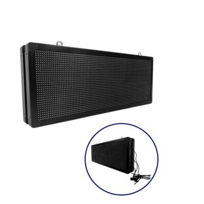 LEDTM®DISPLAY 90324 Κυλιόμενη Ψηφιακή Επιγραφή P10 Διπλής Όψης LED AC 220-240V Αδιάβροχο IP65 Πορτοκαλί - WiFi Control μέσω FK APP - Αισθητήρας Θερμοκρασίας & Υγρασίας - Μ104 x Π12 x Υ40cm - 2 Χρόνια Εγγύηση