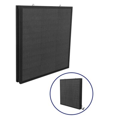 LEDTM®DISPLAY 90343 Κυλιόμενη Ψηφιακή Επιγραφή P10 Διπλής Όψης LED AC 220-240V Αδιάβροχο IP65 Μπλε - WiFi Control μέσω FK APP - Αισθητήρας Θερμοκρασίας & Υγρασίας - Μ104 x Π12 x Υ104cm - 2 Χρόνια Εγγύηση