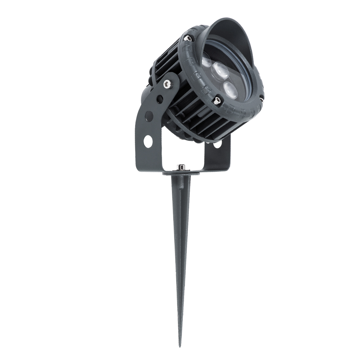 LEDTM® TREEVINA 90356 Φωτιστικό Σποτ με Αντιθαμβωτική Γρίλια για Φυτά - Δέντρα με Βάση Κήπου / Καρφωτό LED 6W 510lm 10° DC 24V Αδιάβροχο IP65 Ultra Θερμό Λευκό 2200K Dimmable - Bridgelux SMD Chip - Γκρι Ανθρακί - Μ13 x Π9.5 x Υ9.5cm - 3 Χρόνια Εγγύηση - Image 3