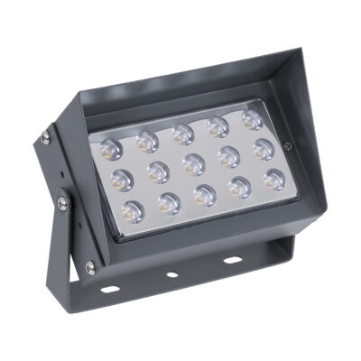 LEDTM® FLOOD-KAMY 90372 Προβολέας Σποτ Wall Washer με Αντιθαμβωτική Γρίλια LED 30W 2700lm 5° DC 24V Αδιάβροχο IP65 Θερμό Λευκό 3000K Dimmable - Γκρι Ανθρακί - Μ19.5 x Π10.7 x Υ9.5cm - 3 Χρόνια Εγγύηση - Image 3
