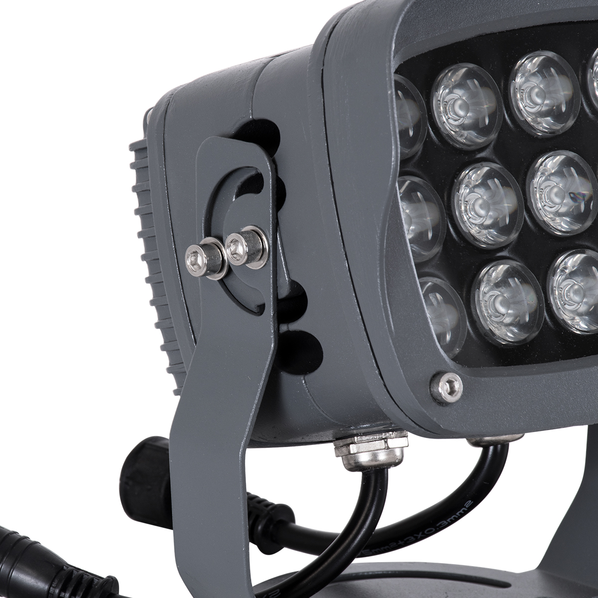 LEDTM® FLOODXENA 90699 Προβολέας Σποτ Wall Washer με Αντιθαμβωτική Γρίλια LED 24W 2040lm 10° DC 24V Αδιάβροχο IP65 Πολύχρωμο RGBW Dimmable DMX512 - Bridgelux SMD Chip - Γκρι Ανθρακί - Μ13 x Π11 x Υ15cm - 3 Χρόνια Εγγύηση - Image 8