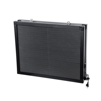 LEDTM®DISPLAY 90807 Κυλιόμενη Ψηφιακή Επιγραφή 64x48cm P10 Διπλής Όψης LED AC 220-240V Αδιάβροχο IP65 Πορτοκαλί - WiFi Control μέσω FK APP - Αισθητήρας Θερμοκρασίας & Υγρασίας - Μ70 x Π11 x Υ54.5cm - 2 Χρόνια Εγγύηση - Image 3