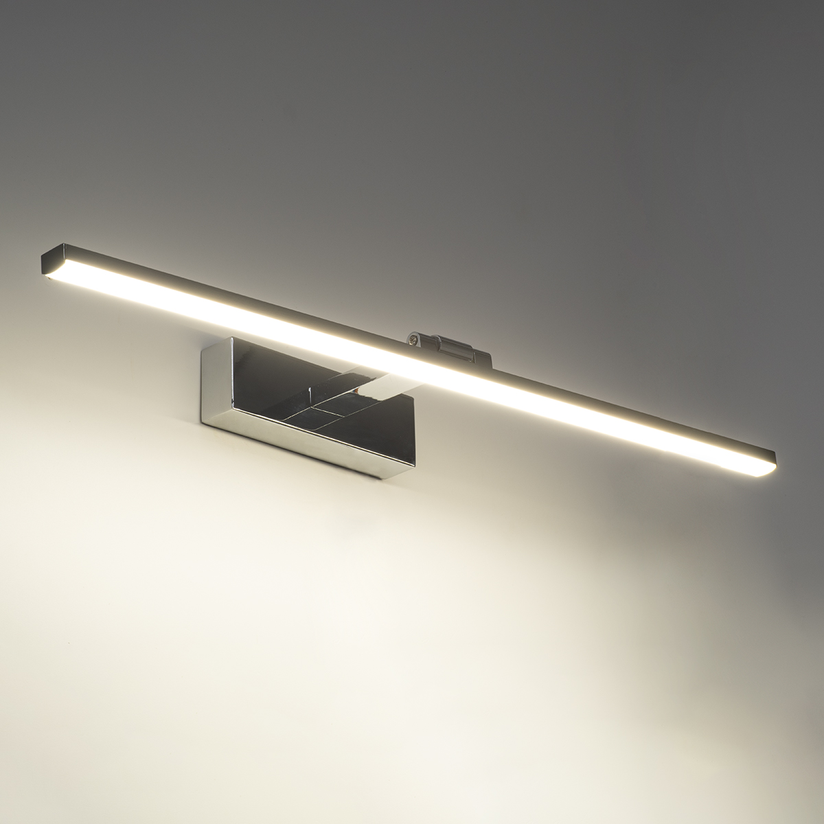 LEDTM® ELLIS 60445 Μοντέρνο Φωτιστικό Τοίχου - Απλίκα Καθρέπτη Μπάνιου LED 12W 1400lm 120° AC 220-240V IP44 Φυσικό Λευκό 4500K - Lumileds SMD Chip & TÜV SÜD Driver - Νίκελ Χρώμιο - Μ60 x Π16 x Υ6cm - 3 Χρόνια Εγγύηση - Image 10