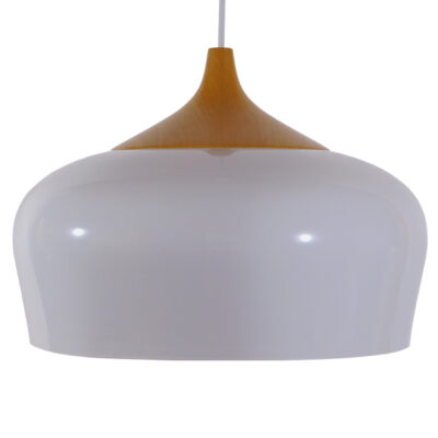 LEDTM® VILI 01260 Μοντέρνο Κρεμαστό Φωτιστικό Οροφής με Ντουί 1 x E27 AC 220-240V IP20 - Λευκό & Μπεζ - Μ35 x Π35 x Υ27cm