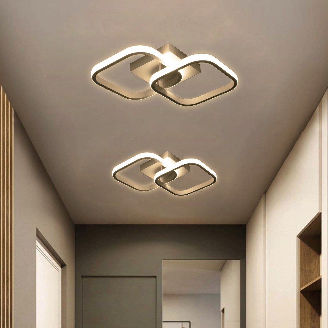 LEDTM® NORA 61062 Μοντέρνο Φωτιστικό Οροφής LED 22W 2640lm 300° AC 220-240V IP20 Ρυθμιζόμενο Λευκό CCT με On/Off 2700K/4500K/6000K - Lumileds SMD Chip - Λευκό Ματ - Μ40 x Π24 x Υ7cm - 3 Χρόνια Εγγύηση - Image 9
