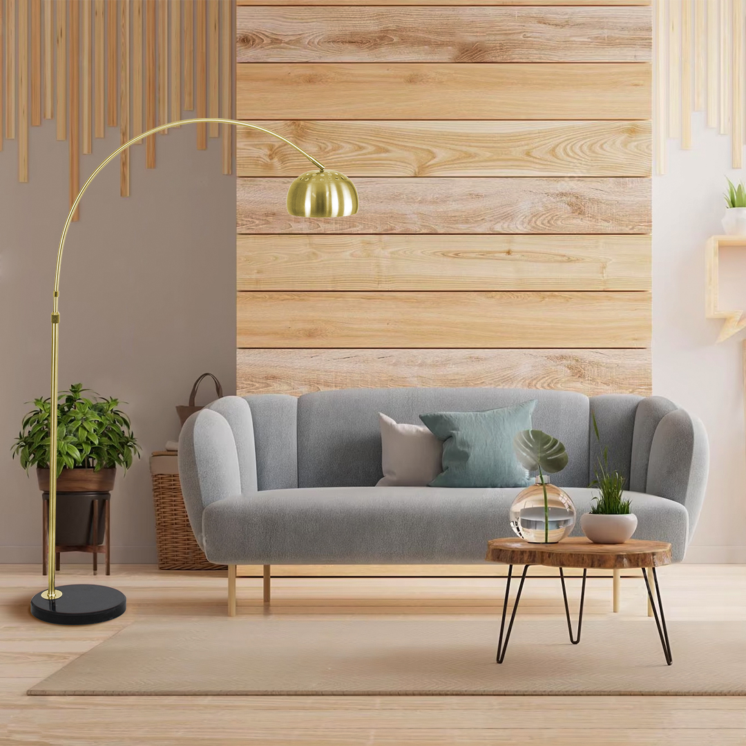 LEDTM® PRAGUE 00991 Μοντέρνο Επιδαπέδιο Φωτιστικό με Ντουί 1 x E27 AC 220-240V IP20 - Χρυσό & Μαύρο - Μ90 x Π29.5 x Υ180cm - Image 15