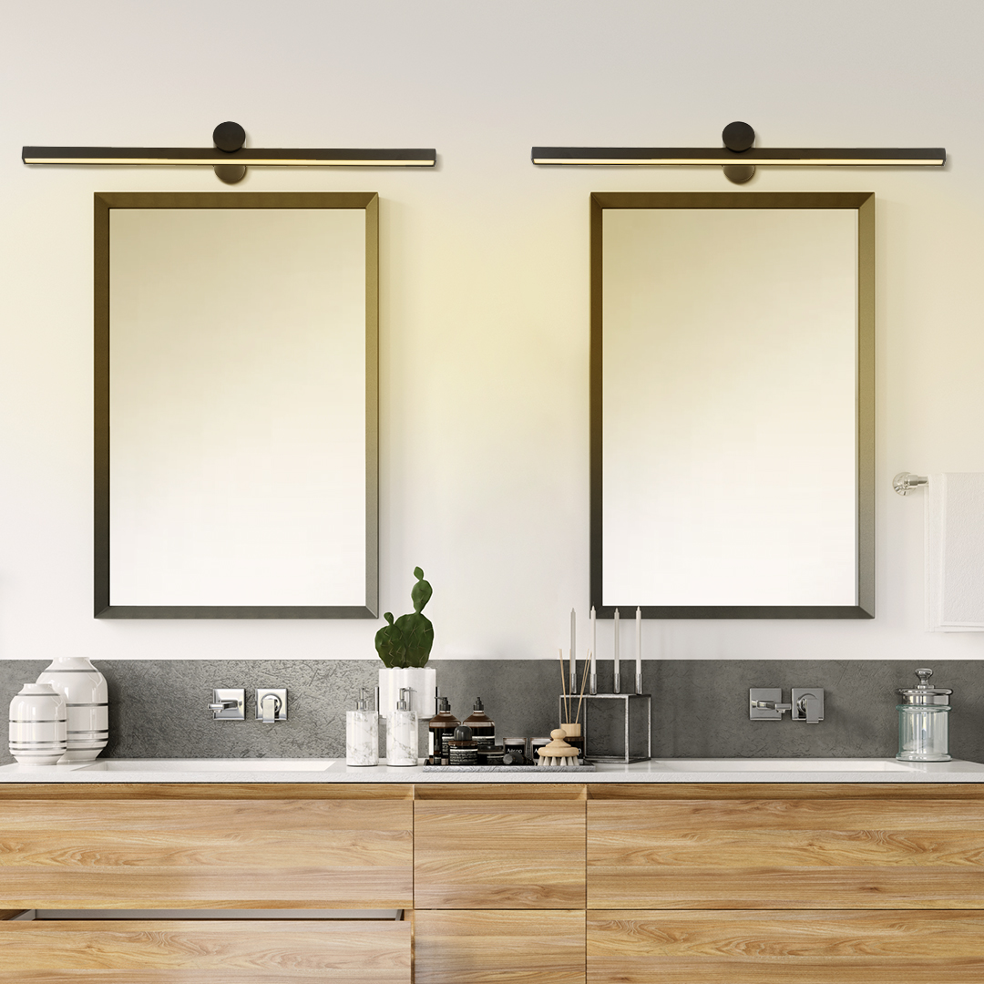 LEDTM® ROSA 60450 Μοντέρνο Φωτιστικό Τοίχου - Απλίκα Καθρέπτη Μπάνιου LED 12W 1400lm 120° AC 220-240V IP20 Φυσικό Λευκό 4500K - Lumileds SMD Chip & TÜV SÜD Driver - Μαύρο Ματ - Μ60 x Π15 x Υ7cm - 3 Χρόνια Εγγύηση - Image 10