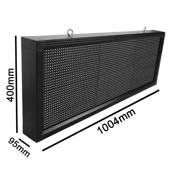 LEDTM® DISPLAY 90274 Κυλιόμενη Ψηφιακή Επιγραφή P10 Μονής Όψης LED AC 220-240V Αδιάβροχο IP54 Πορτοκαλί - WiFi Control μέσω FK APP - Αισθητήρας Θερμοκρασίας & Υγρασίας - Μ104 x Π9 x Υ40cm - 2 Χρόνια Εγγύηση - Image 4