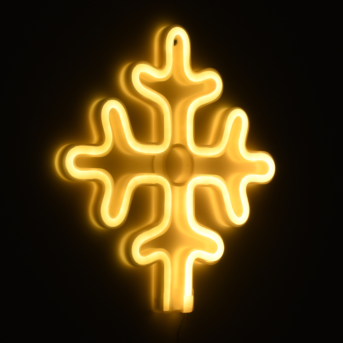 LEDTM® 78582 Φωτιστικό Ταμπέλα Φωτεινή Επιγραφή NEON LED Σήμανσης SNOWFLAKE 5W με Καλώδιο Τροφοδοσίας USB - Μπαταρίας 3xAAA (Δεν Περιλαμβάνονται) - Θερμό Λευκό 2700K - Image 6