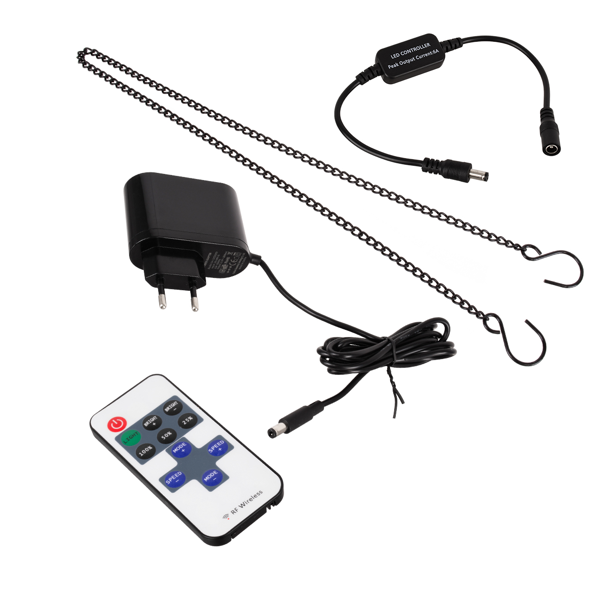 LEDTM® 85860 Φωτιστικό Ταμπέλα Φωτεινή Επιγραφή NEON LED Σήμανσης Animated Ovale OPEN 30W AC 230V με Διακόπτη On/Off και Ασύρματο Χειριστήριο IR Μπλε - Κόκκινο - Image 6