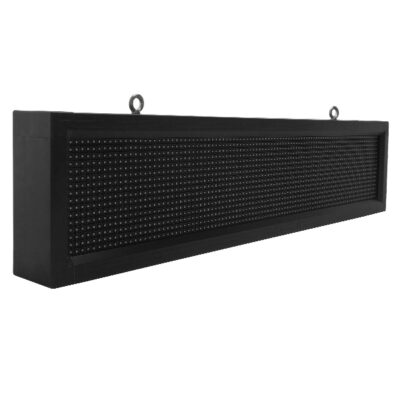 LEDTM®DISPLAY 90251 Κυλιόμενη Ψηφιακή Επιγραφή P10 Μονής Όψης LED AC 220-240V Αδιάβροχο IP65 Κόκκινο - WiFi Control μέσω FK APP - Αισθητήρας Θερμοκρασίας & Υγρασίας - Μ104 x Π9 x Υ24cm - 2 Χρόνια Εγγύηση