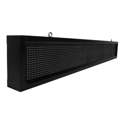 LEDTM®DISPLAY 90264 Κυλιόμενη Ψηφιακή Επιγραφή P10 Μονής Όψης LED AC 220-240V Αδιάβροχο IP54 Πορτοκαλί - WiFi Control μέσω FK APP - Αισθητήρας Θερμοκρασίας & Υγρασίας - Μ168 x Π9 x Υ24cm - 2 Χρόνια Εγγύηση