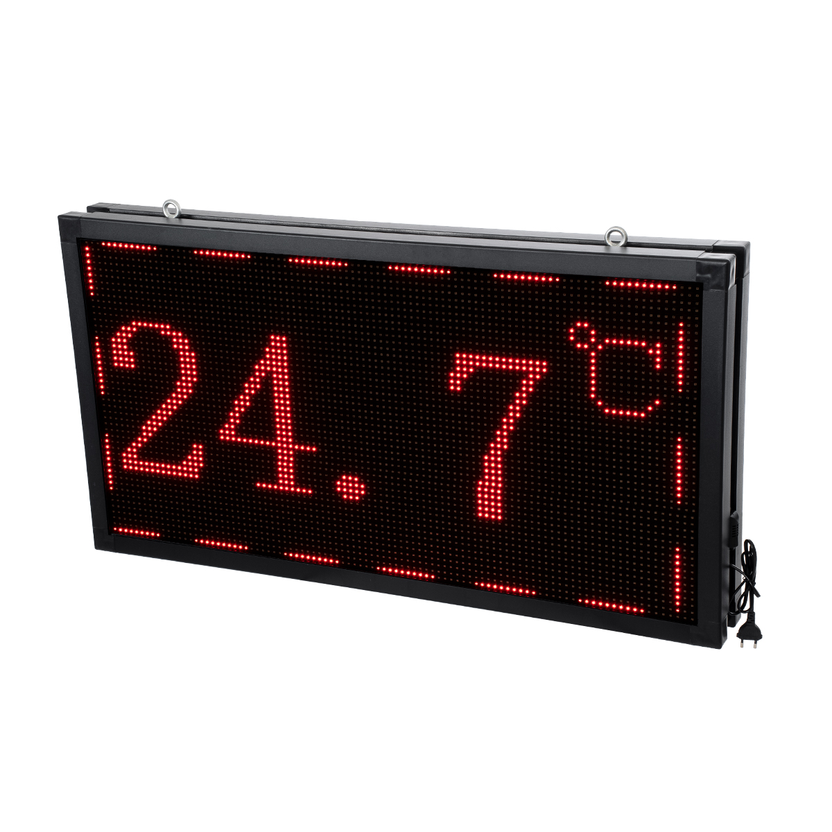 LEDTM® DISPLAY 90298 Κυλιόμενη Ψηφιακή Επιγραφή 96x48cm P10 Διπλής Όψης LED AC 220-240V Αδιάβροχο IP65 Κόκκινο - WiFi Control μέσω FK APP - Αισθητήρας Θερμοκρασίας & Υγρασίας - Μ102 x Π11 x Υ54.5cm - 2 Χρόνια Εγγύηση - Image 9