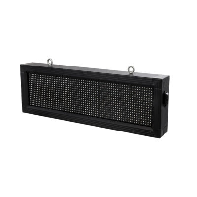 LEDTM®DISPLAY 90308 Κυλιόμενη Ψηφιακή Επιγραφή 64x16cm P10 Μονής Όψης LED AC 220-240V Αδιάβροχο IP65 Μπλε - WiFi Control μέσω FK APP - Αισθητήρας Θερμοκρασίας & Υγρασίας - Μ72 x Π9 x Υ24cm - 2 Χρόνια Εγγύηση