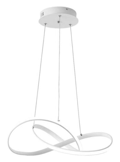 LEDTM LED φωτιστικό οροφής HLL-0164, 50W, 4000K, Φ60cm, 1m, λευκό